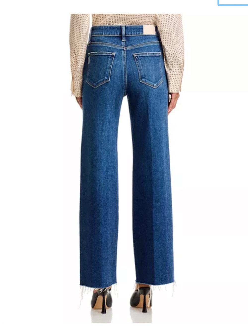 paige anessa petite jean apreggio size 28 Wide Leg High-Rise petite 29” - Picture 6 of 11